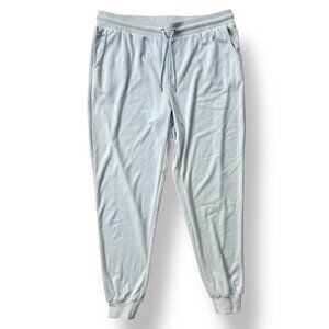 Bebe Pale Blue Rhinestone Beach Towel Terry Joggers y2K 00s baddie pastel brat